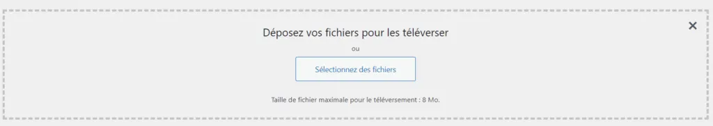 Déposer vos fichiers