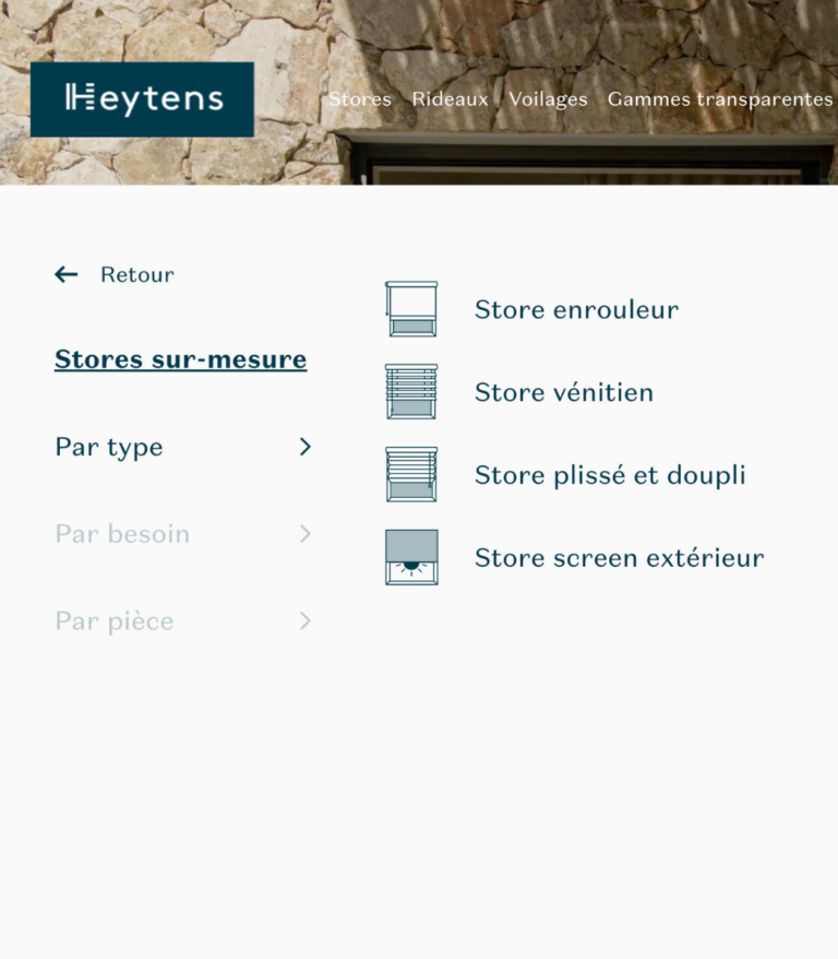 Heytens - Mega Menu