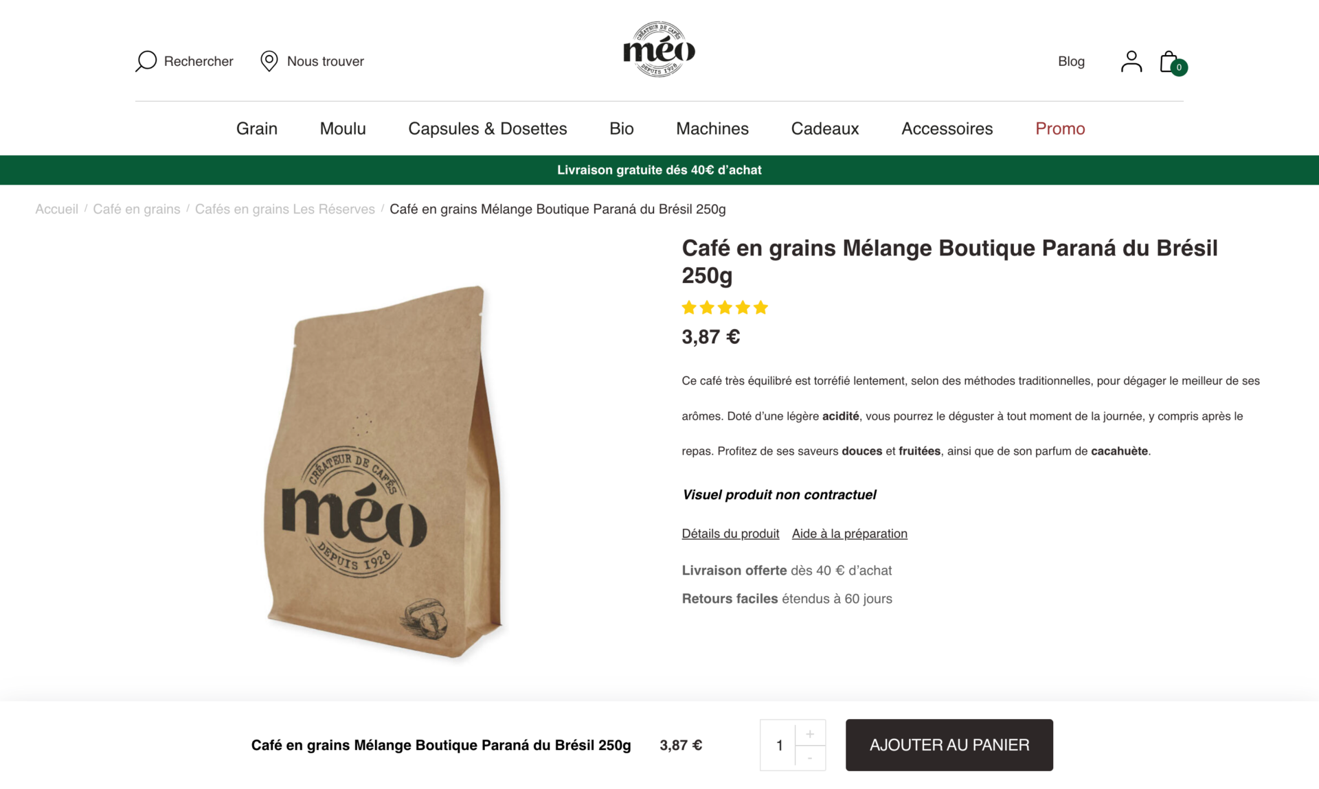 Produit Méo