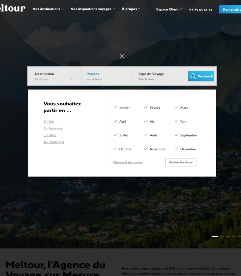 Meltour Moteur de recherche