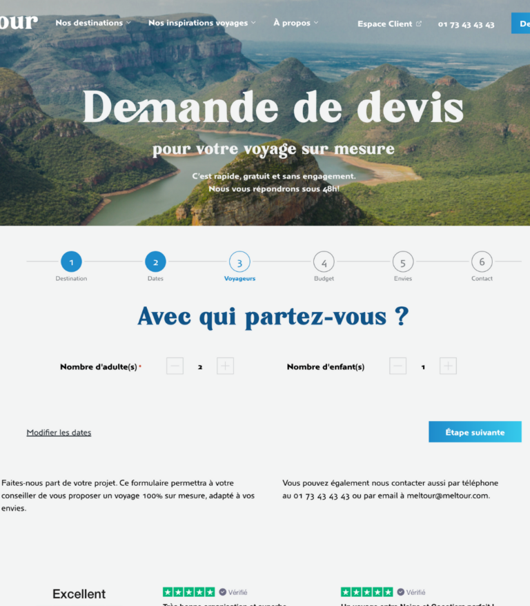 Meltour demande de devis