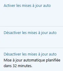 Mise à jour Auto Extensions