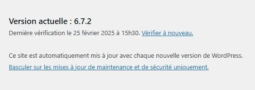 Mise à jour pas Automatique
