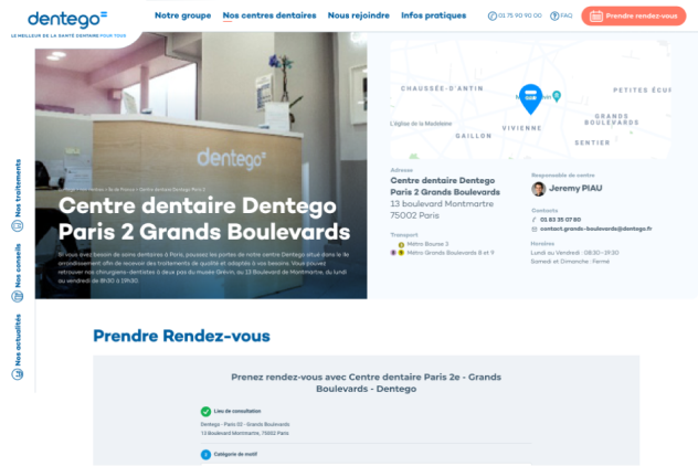 Dentego page